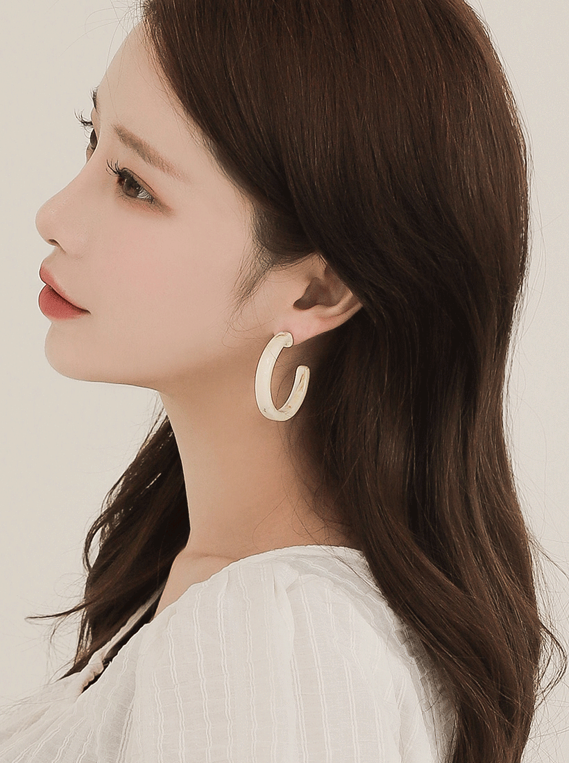 marble earring 002