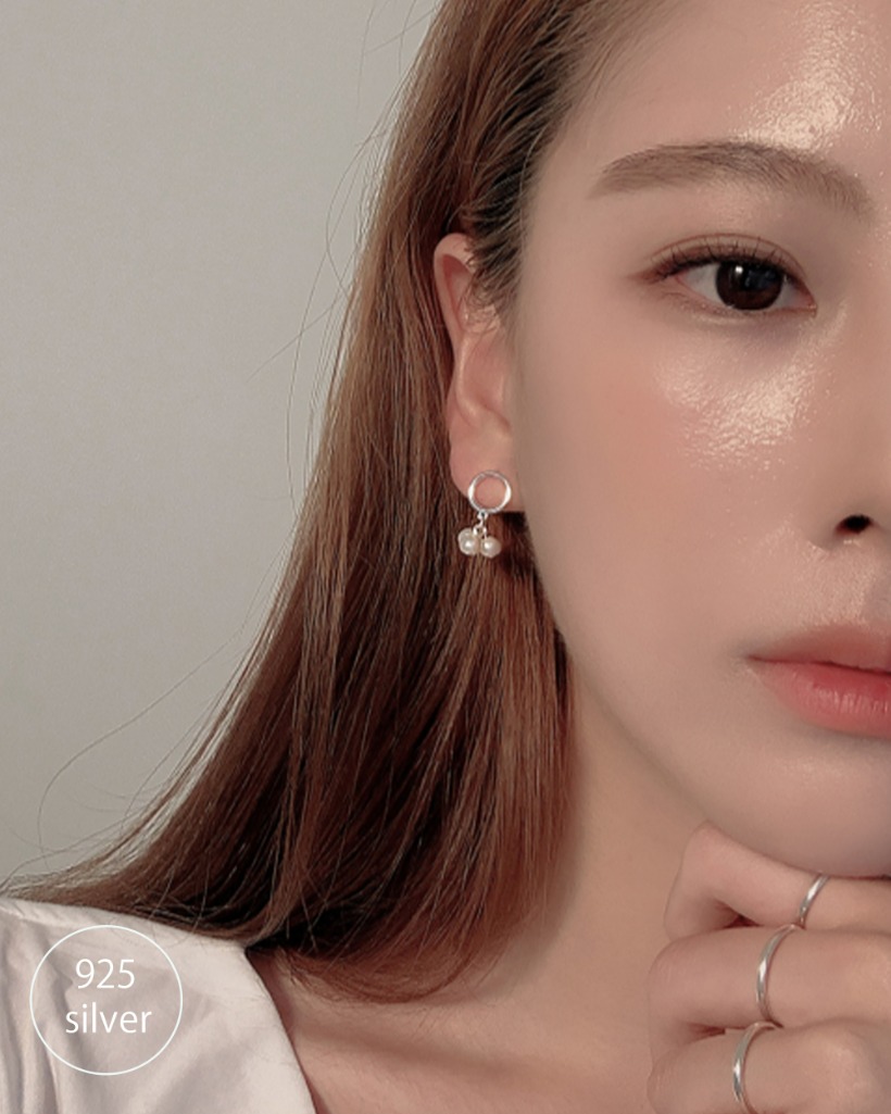 bongbong pearl earring (silver925)